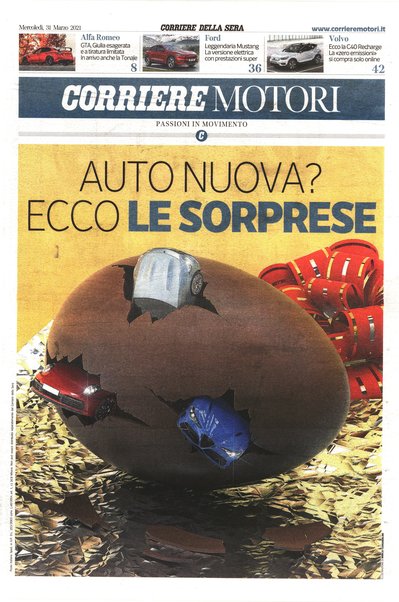 Corriere motori : supplemento settimanale di auto, moto e nautica del Corriere della sera